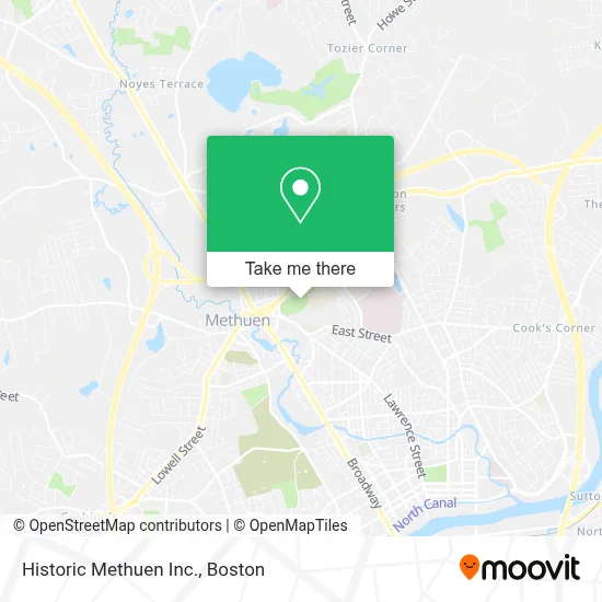 Historic Methuen Inc. map