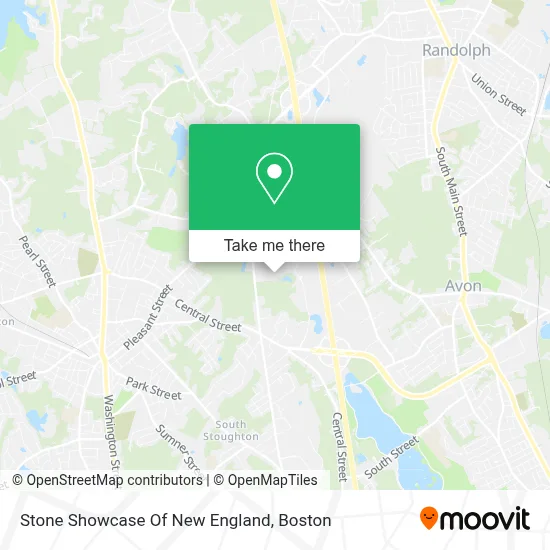 Stone Showcase Of New England map