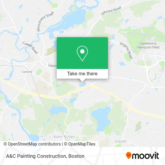 A&C Painting Construction map