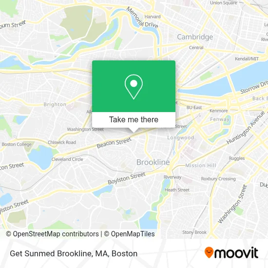 Get Sunmed Brookline, MA map