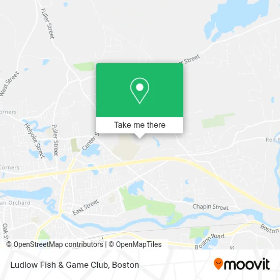 Ludlow Fish & Game Club map