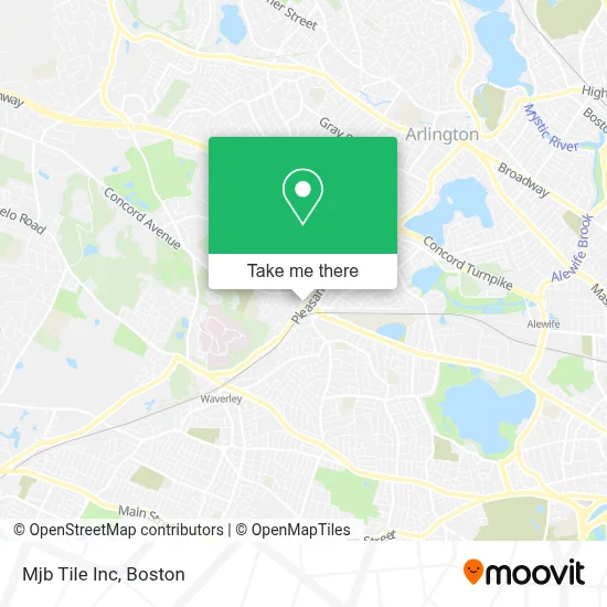 Mjb Tile Inc map