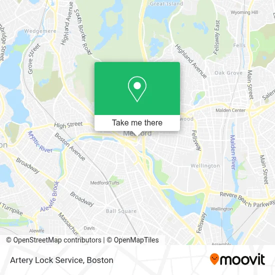 Artery Lock Service map