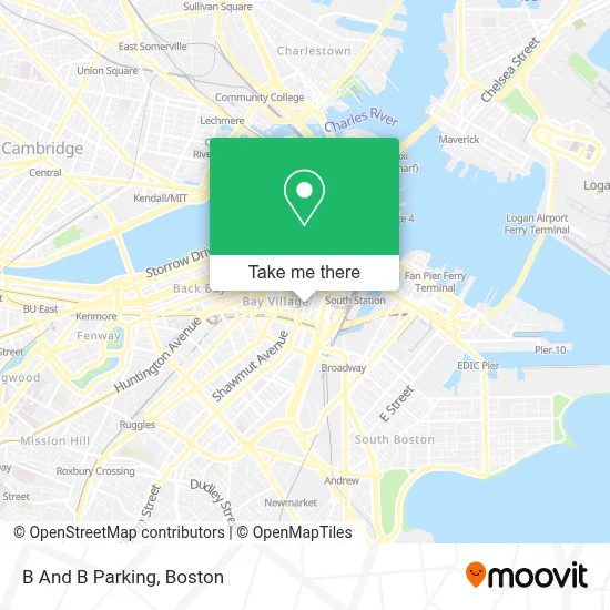 B And B Parking map