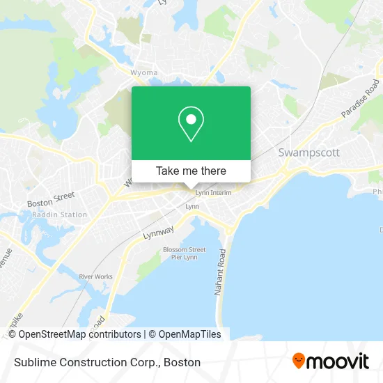 Sublime Construction Corp. map