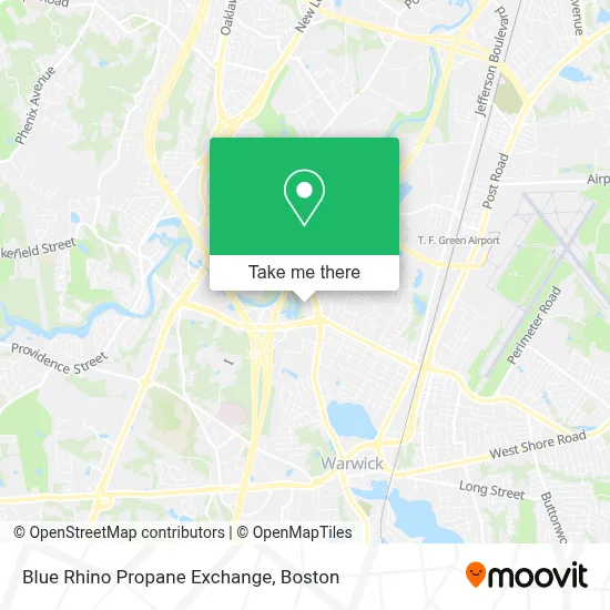 Blue Rhino Propane Exchange map