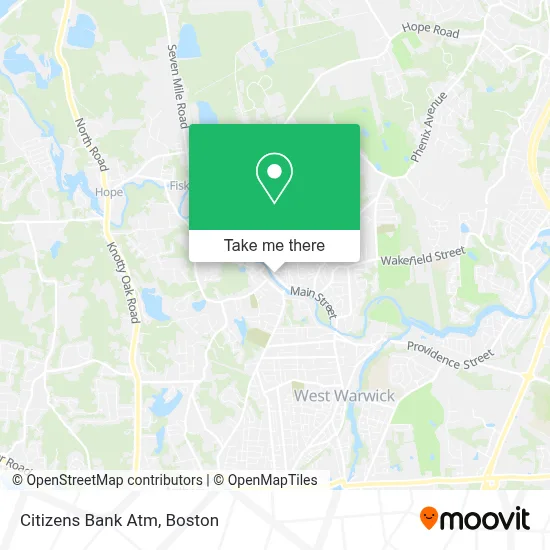 Citizens Bank Atm map