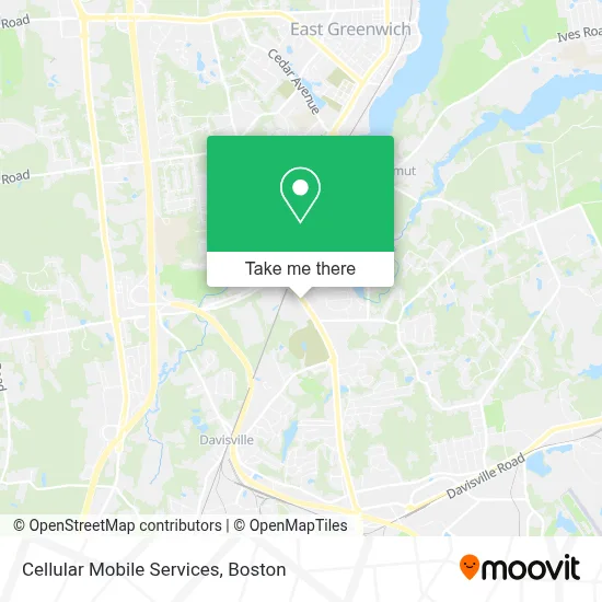 Cellular Mobile Services map