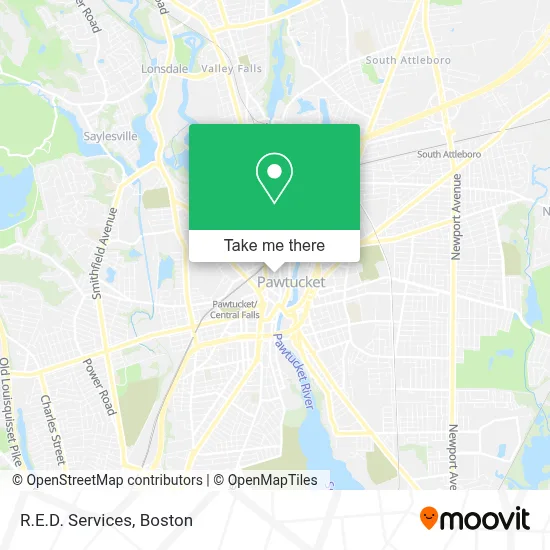 R.E.D. Services map