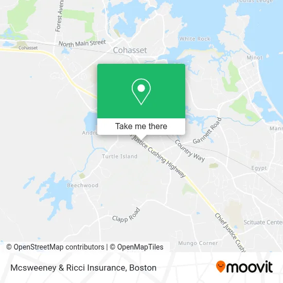 Mcsweeney & Ricci Insurance map