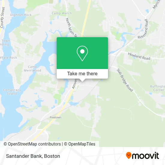 Santander Bank map