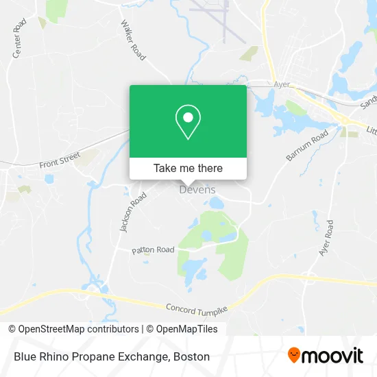 Blue Rhino Propane Exchange map
