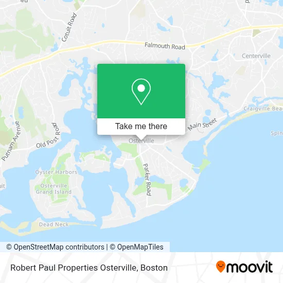 Robert Paul Properties Osterville map
