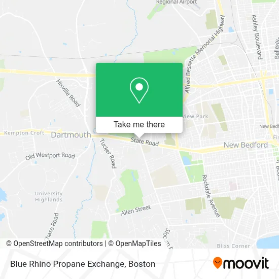 Blue Rhino Propane Exchange map