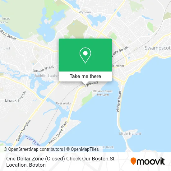 One Dollar Zone (Closed) Check Our Boston St Location map