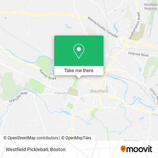 Westfield Pickleball map