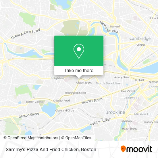 Sammy's Pizza And Fried Chicken map