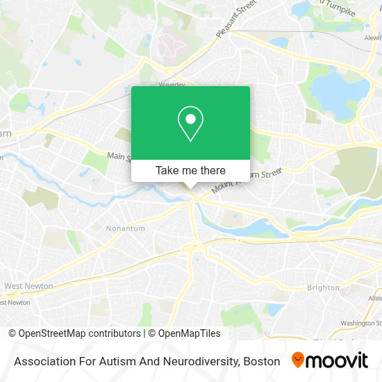 Association For Autism And Neurodiversity map