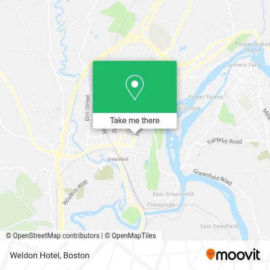 Weldon Hotel map