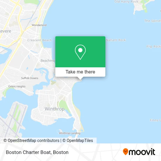 Boston Charter Boat map