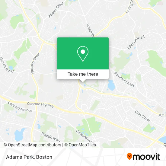 Adams Park map