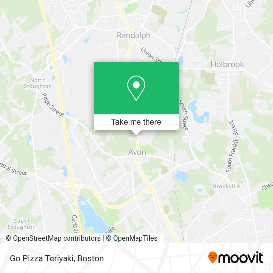 Go Pizza Teriyaki map