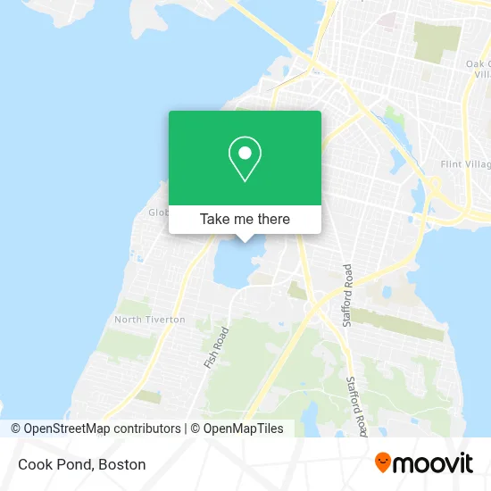 Cook Pond map