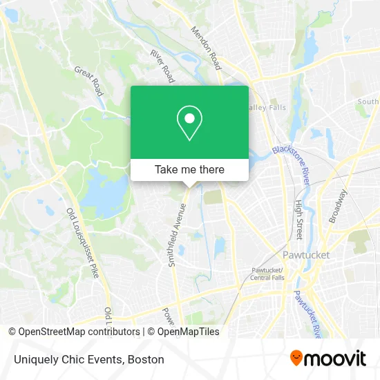 Uniquely Chic Events map