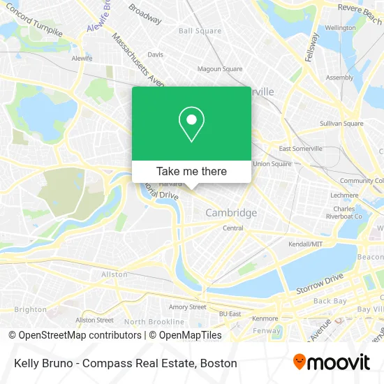 Kelly Bruno - Compass Real Estate map
