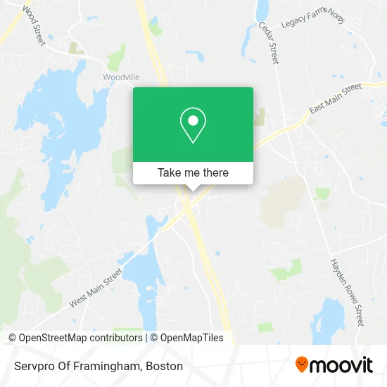 Servpro Of Framingham map