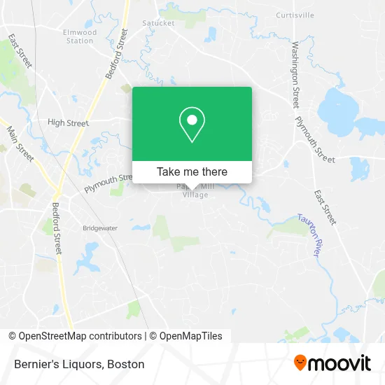 Bernier's Liquors map