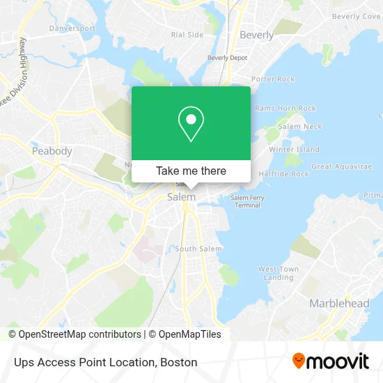 Ups Access Point Location map