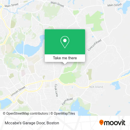 Mccabe's Garage Door map