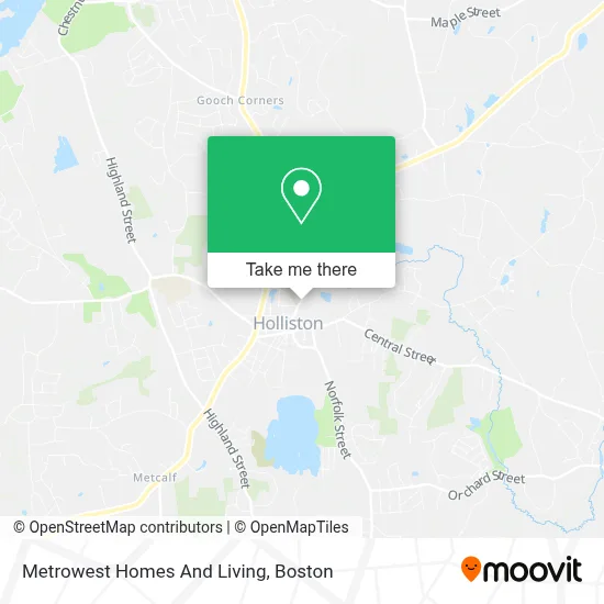 Metrowest Homes And Living map