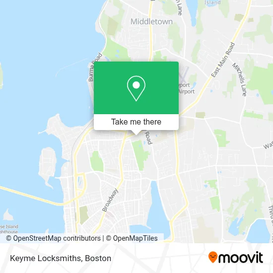 Keyme Locksmiths map