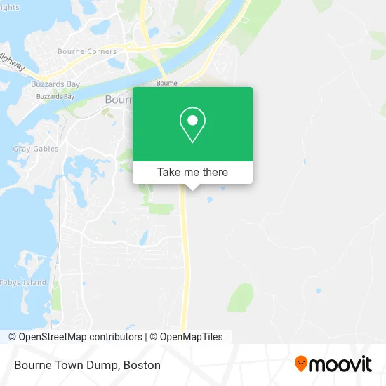 Bourne Town Dump map