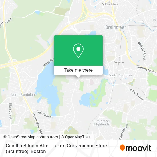 Coinflip Bitcoin Atm - Luke's Convenience Store (Braintree) map