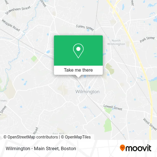 Wilmington - Main Street map