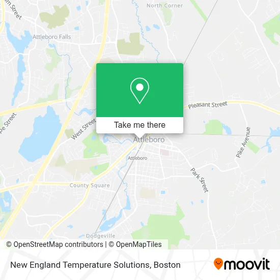 New England Temperature Solutions map
