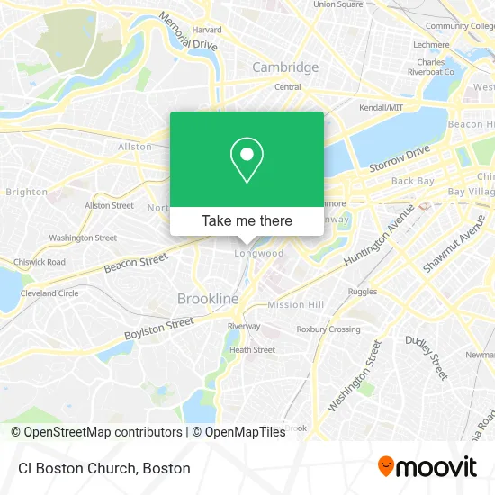 Cl Boston Church map