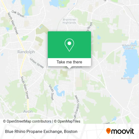 Blue Rhino Propane Exchange map