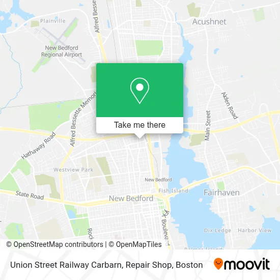 Union Street Railway Carbarn, Repair Shop map