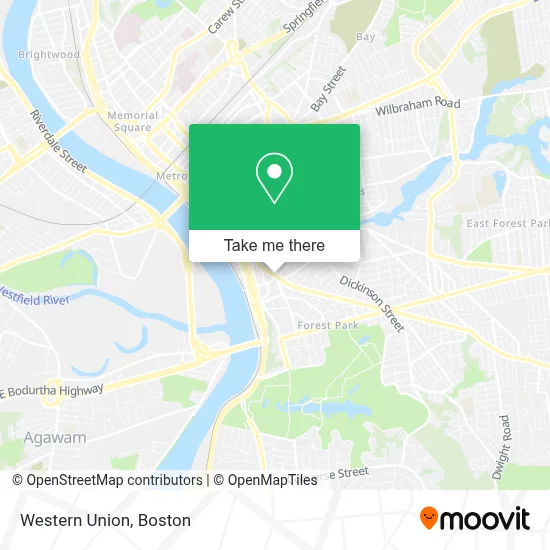 Western Union map