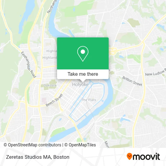 Zeretas Studios MA map