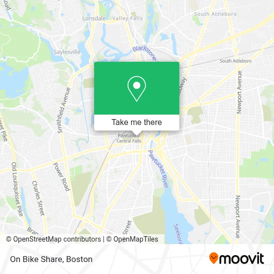 On Bike Share map