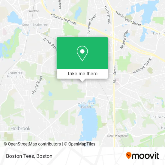 Boston Tees map