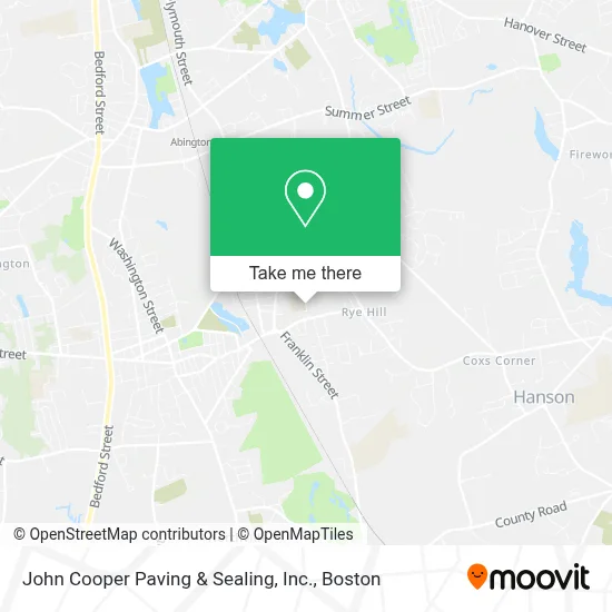 John Cooper Paving & Sealing, Inc. map