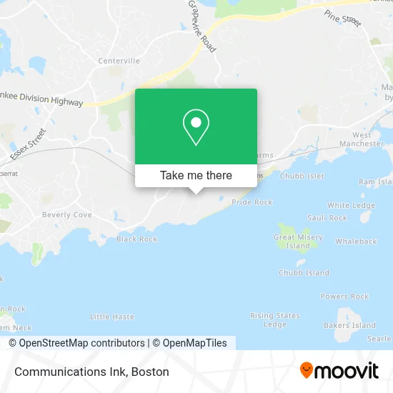 Communications Ink map