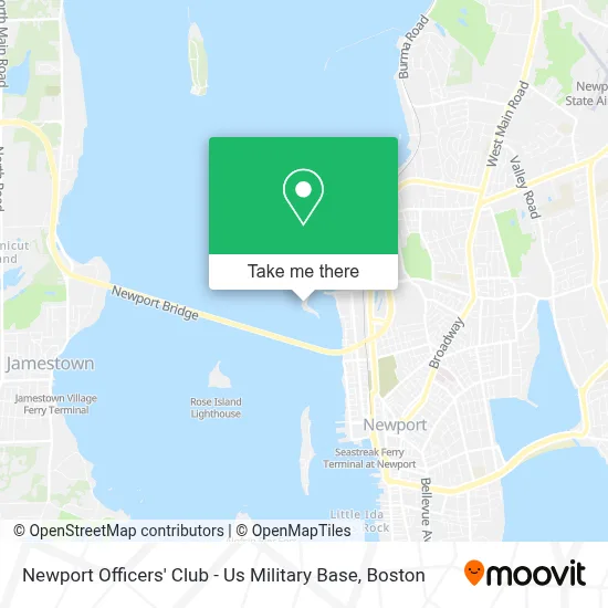 Newport Officers' Club - Us Military Base map