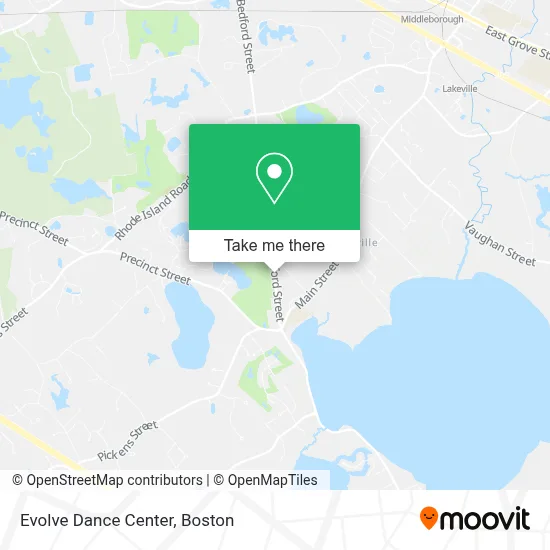 Evolve Dance Center map